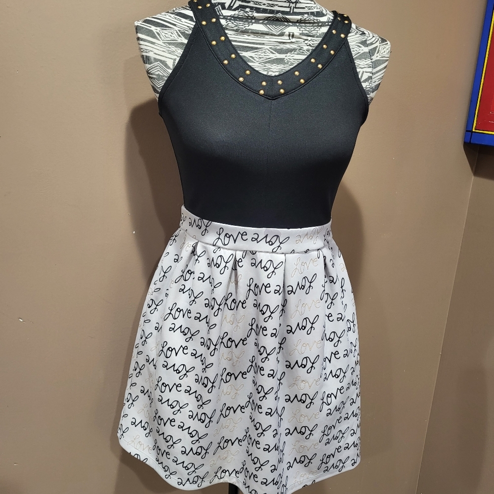 Epic Threads "Love" Skirt Dress Size L